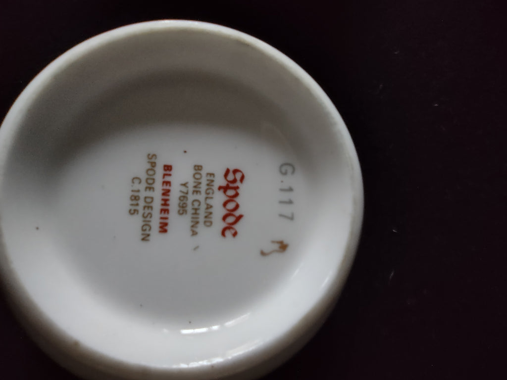 Vintage Spode English Teacup Saucer Blenheim Bone China Set Of 3 (Lot 5717)
