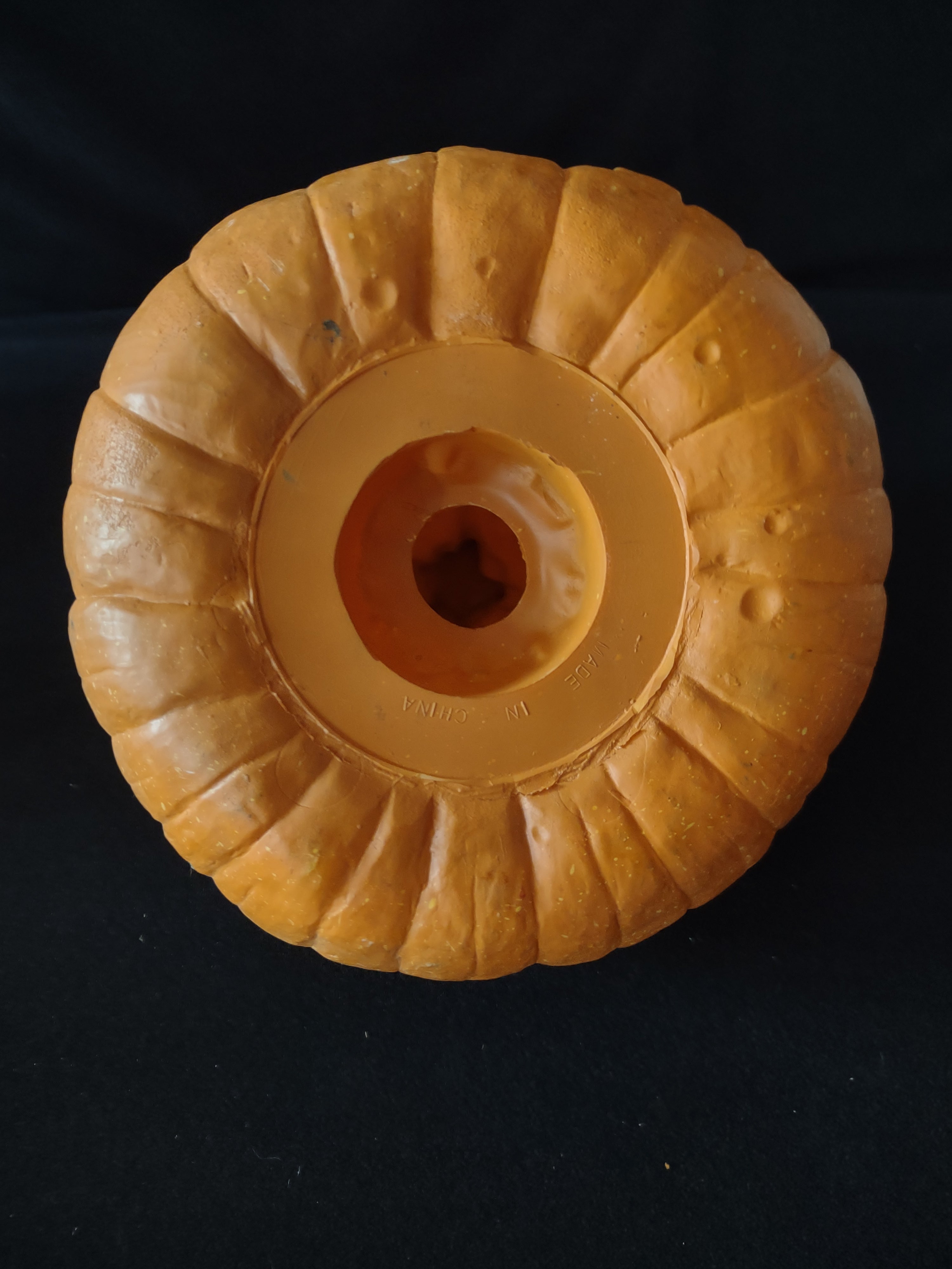 Vintage Halloween Jack -O-Lantern Foam 10" Lighted Pumpkin (Lot 3153)