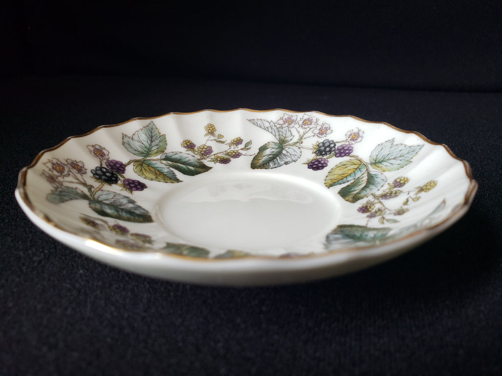 Vintage Royal Worcester Lavinia Saucer Berry Design 4-1/2" (lot 2064)