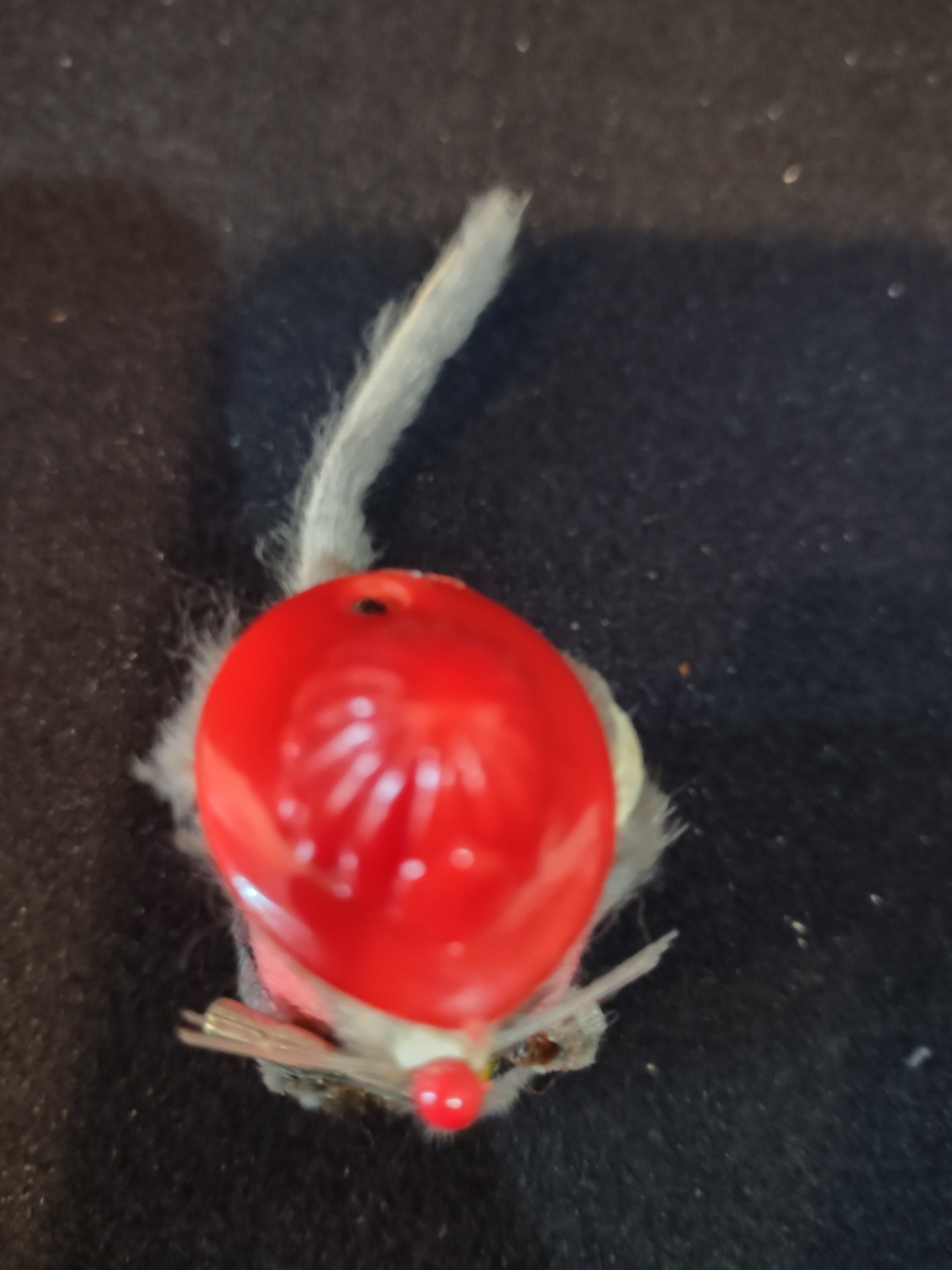 Vintage Original Fur Toy Fireman Mouse West Germany Real Fur (Lot 3959)