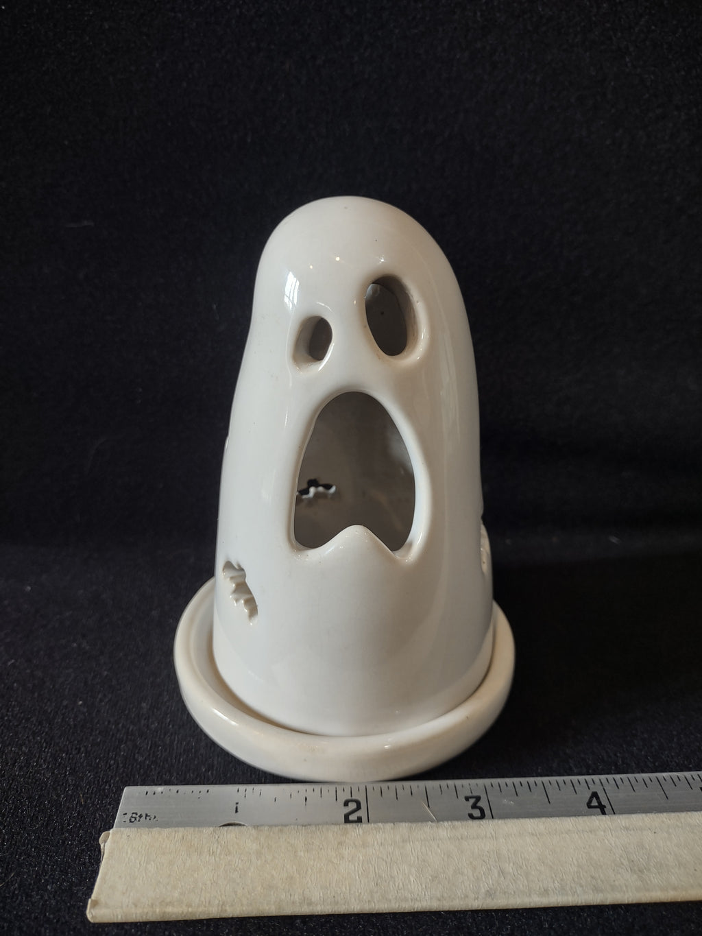 Halloween Ceramic Ghost Tea Light Candle Holder (Lot 4343)