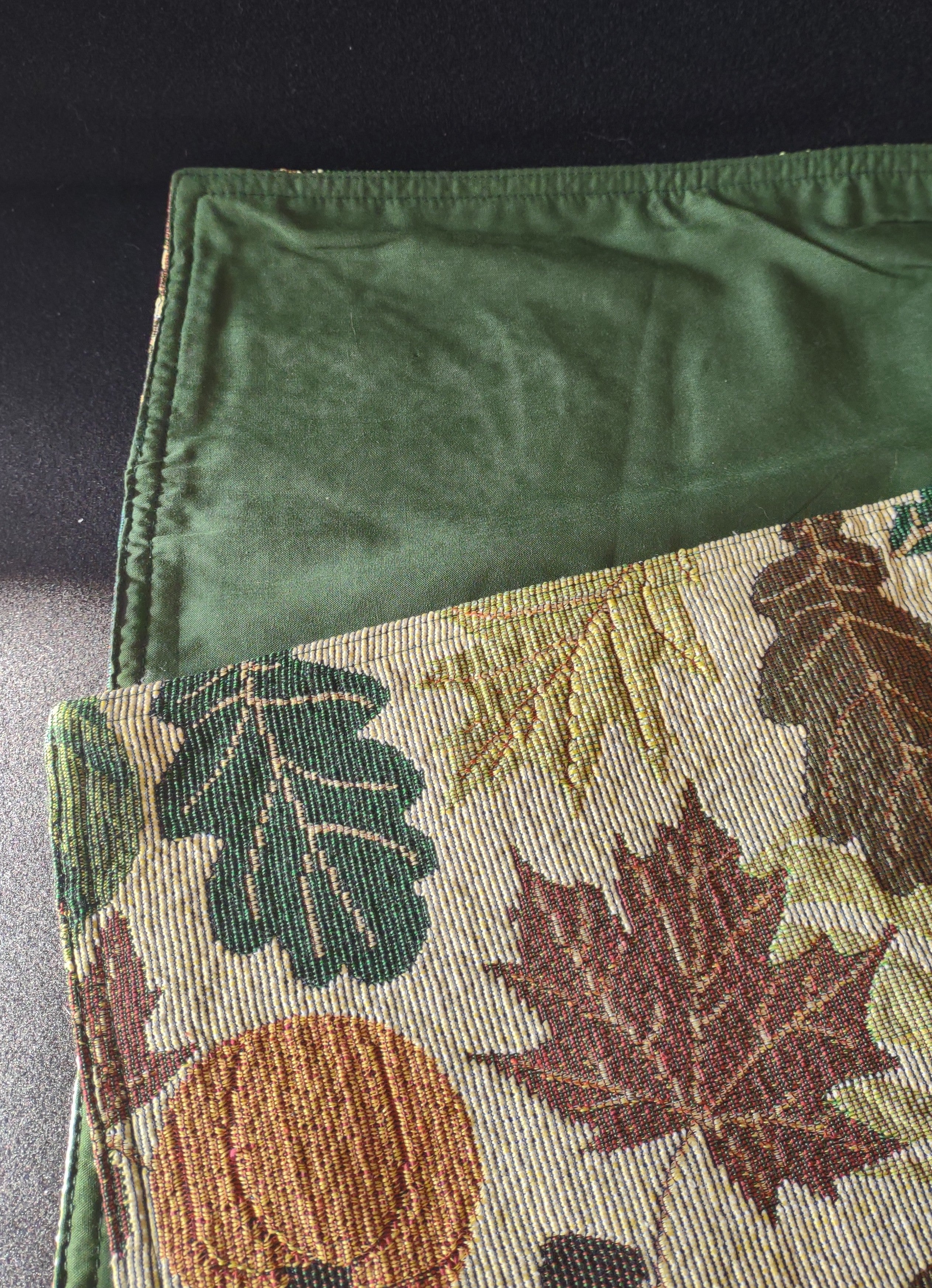 Thanksgiving Fall Table Runner Jacquard Weave Pumpkins 72 X 13" (Lot 4349)