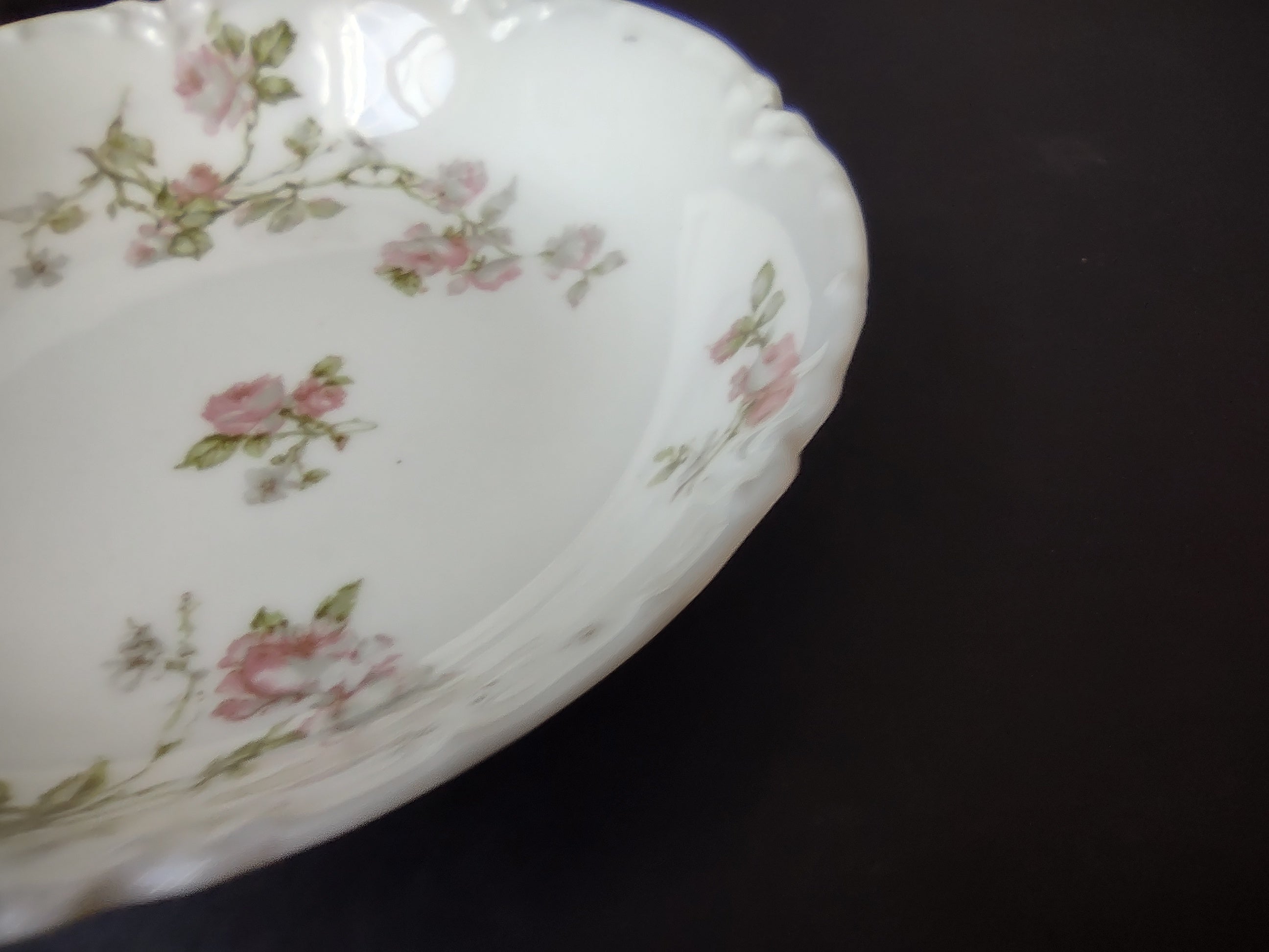 Haviland Limoges French Cottage Cranberry Sauce Small Bowl Pink 5" (lot 1119)