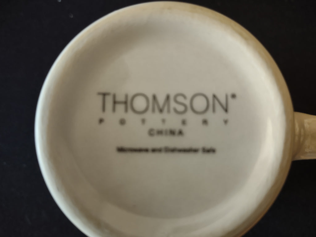 Vintage Thomson Pottery Birdhouse Coffee Mug X 6 (Lot 2909)