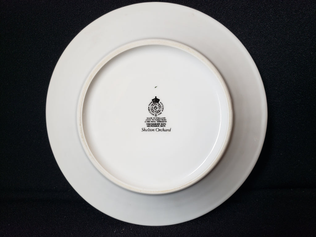 Vintage Royal Worcester Saucer ONLY Shelton Orchard 5-3/4" (lot 2093)