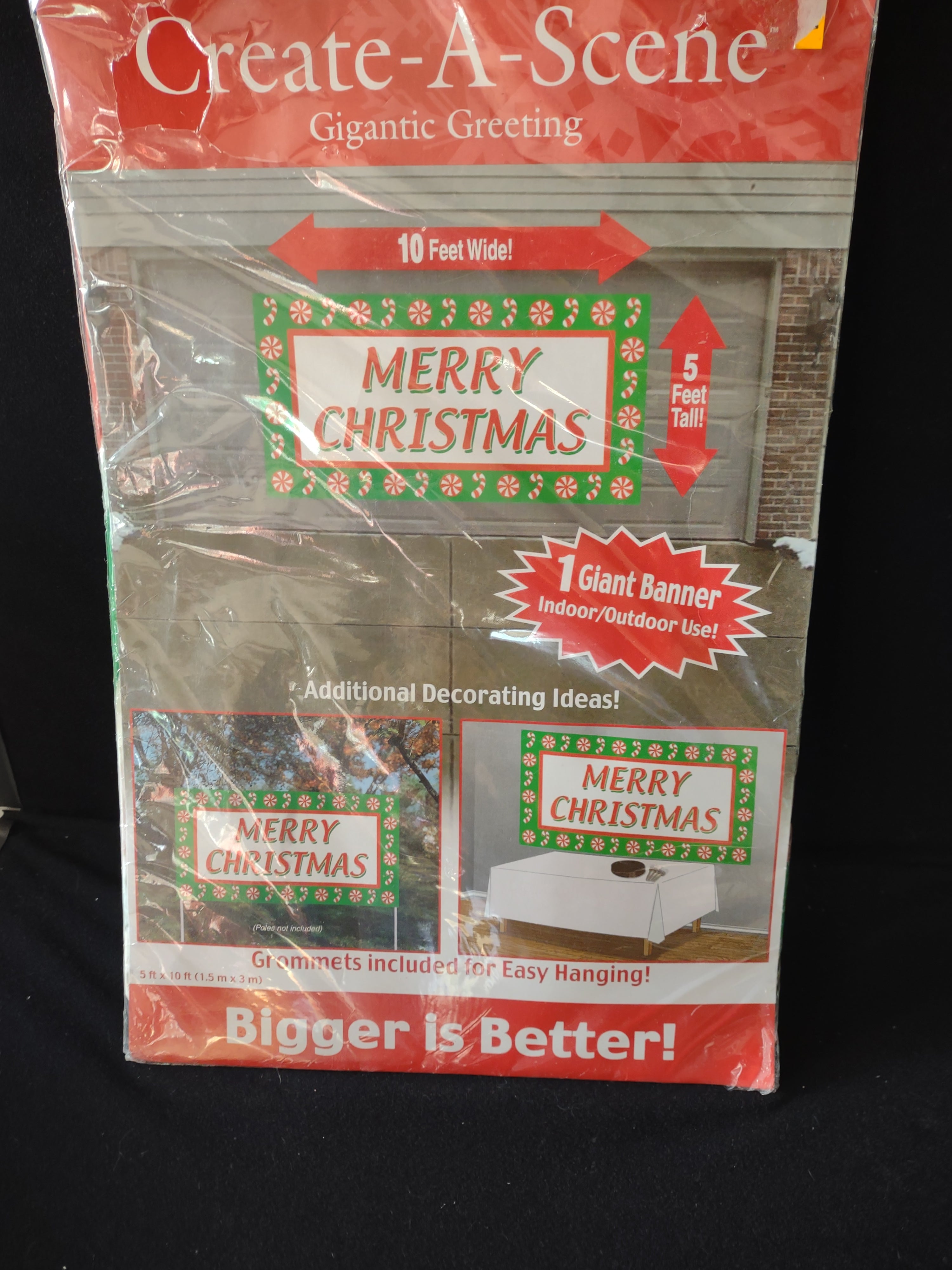 Merry Christmas 10X5' Banner AND Rural Mailbox Cover 18 X 22 3/4" (Lot 4303)