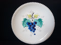 Vintage Westmoreland Grape Motif Milk Glass Dessert Plate (lot 2186)