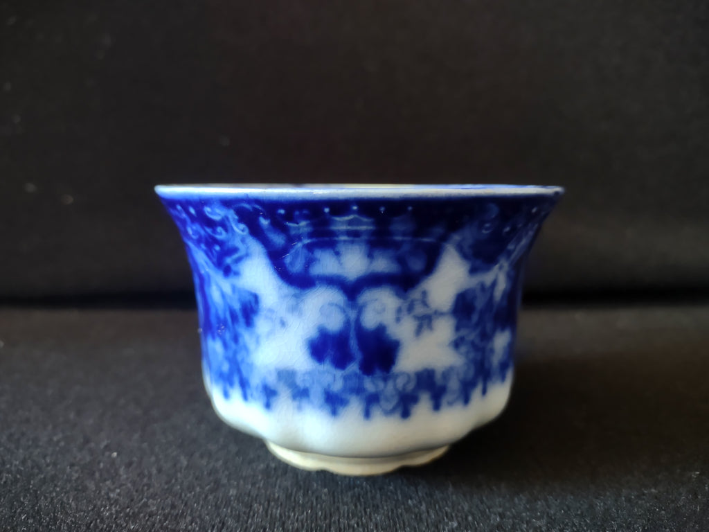 Vintage Ironstone Teacup Flow Blue IMPERFECTIONS (Lot 5634)