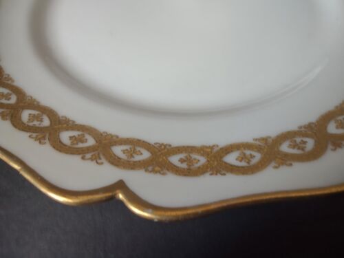 lot 769 Wm. Guerin for M. Green Gold Trim 4 x Dessert Plate