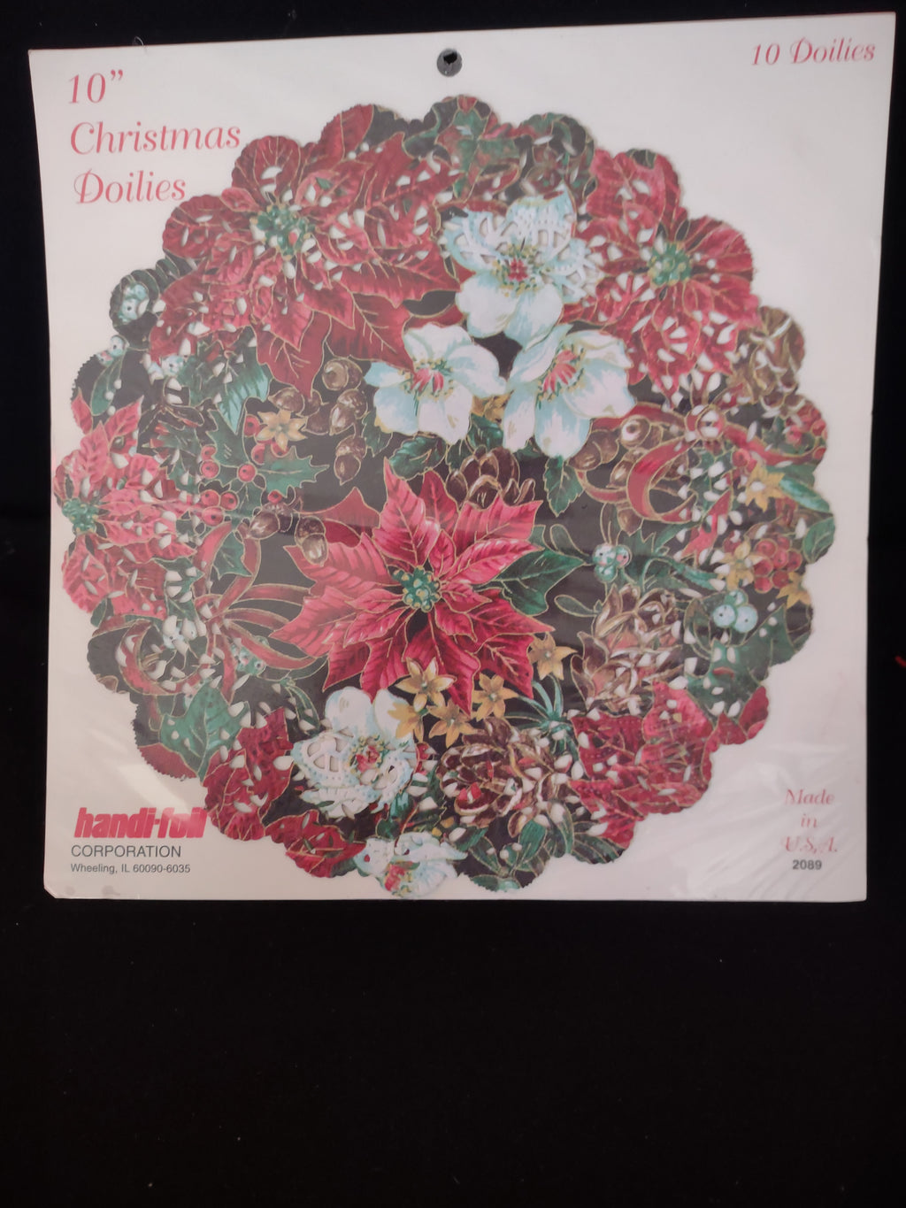 Christmas 10" Paper Lace Doilies Crafts Table Decor Assorted Prints X 3 (Lot4321