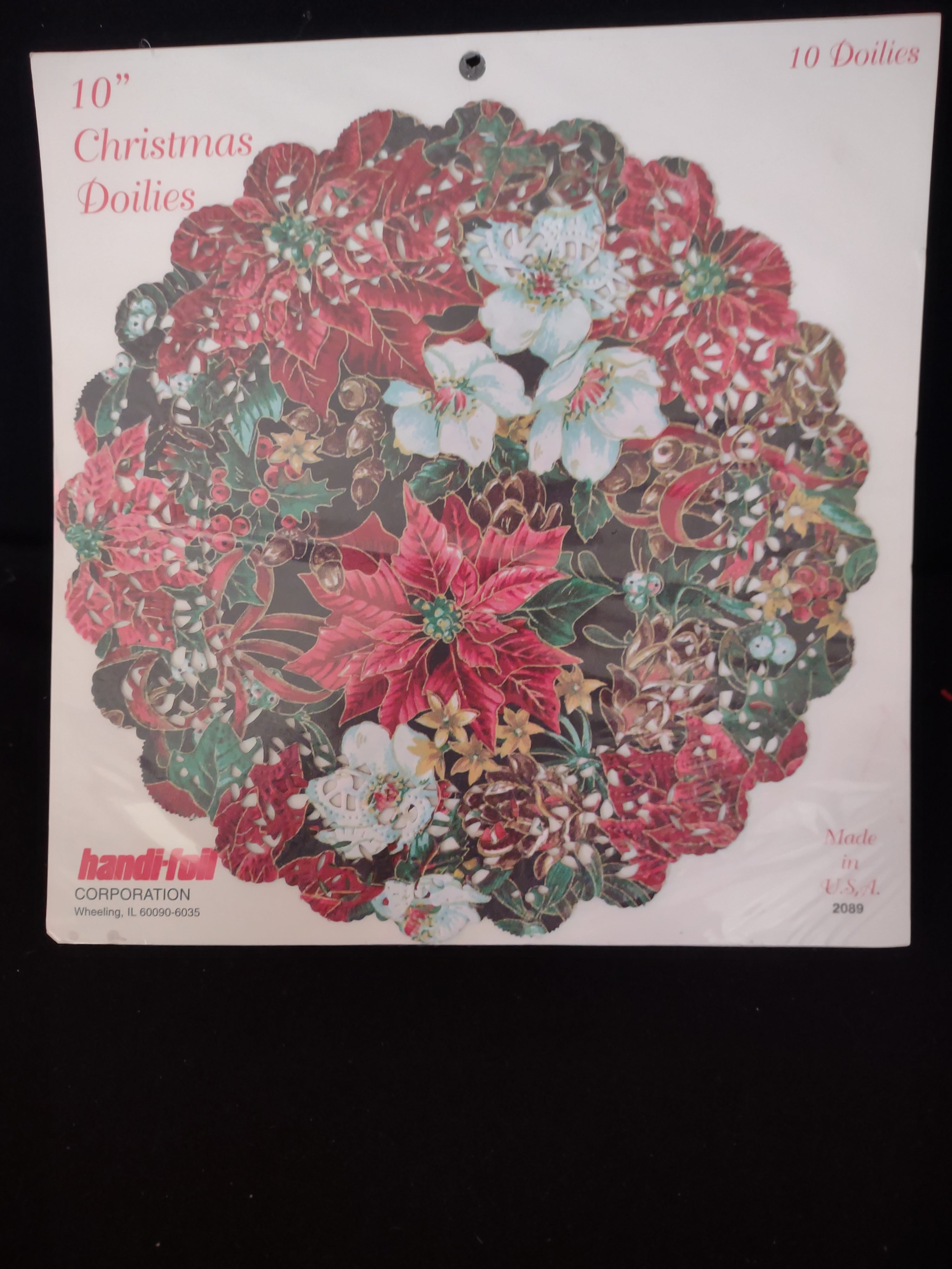 Christmas 10" Paper Lace Doilies Crafts Table Decor Assorted Prints X 3 (Lot4321