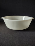 Vintage White Milk Glass 10 " Casserole Dish (Lot 5241)