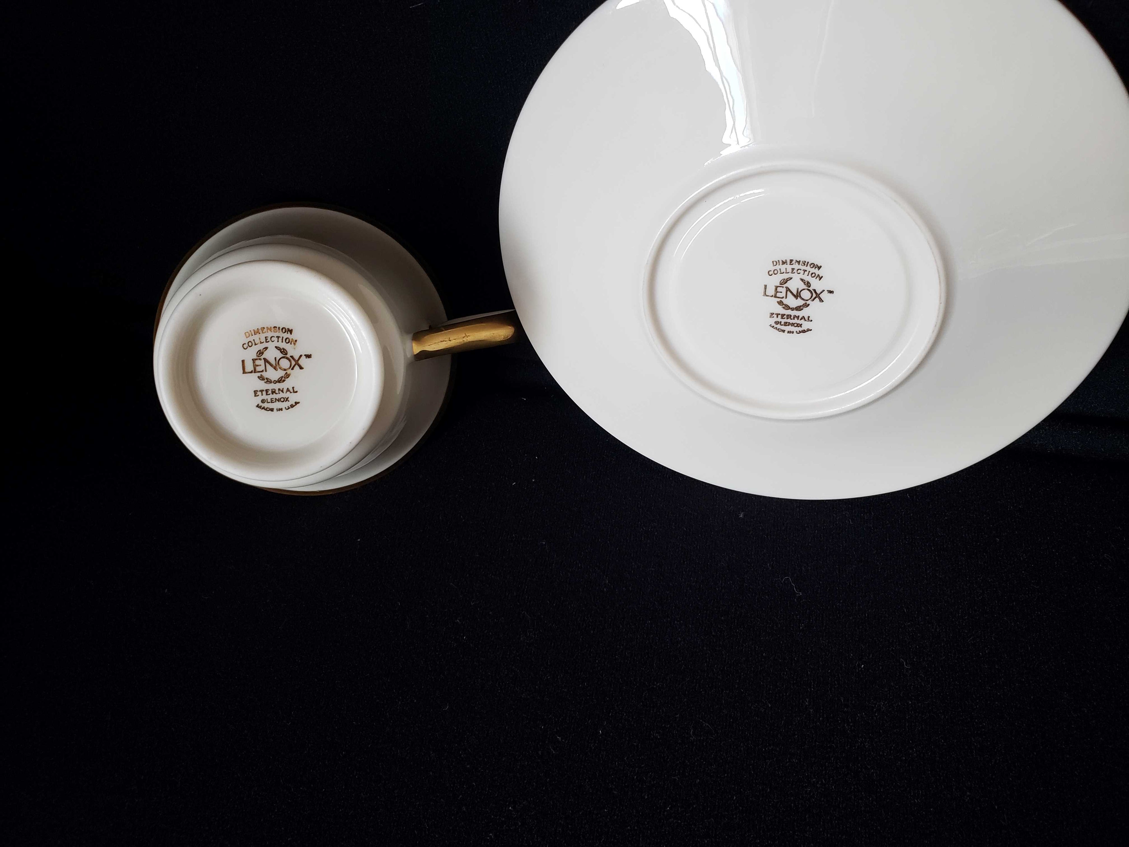 Vintage Lenox Dimension Collection Eternal Tea Cup with Saucer (lot 1933)