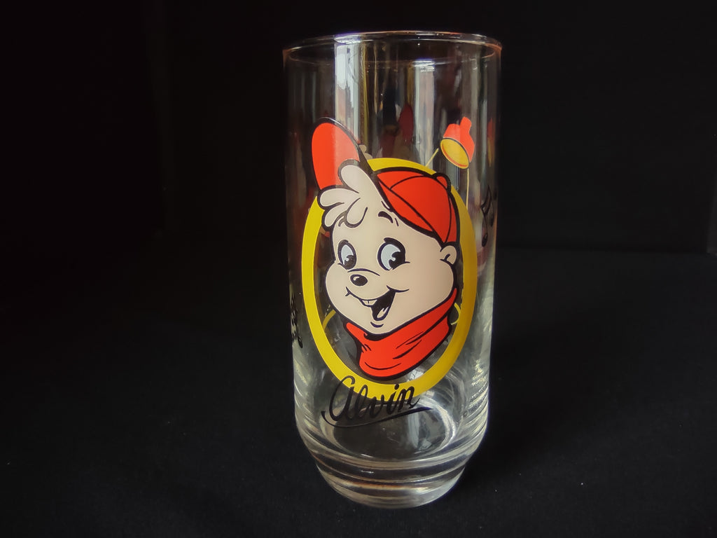 1985 Alvin and the Chipmunks "Alvin" Vintage Drinking Glass (lot1536)