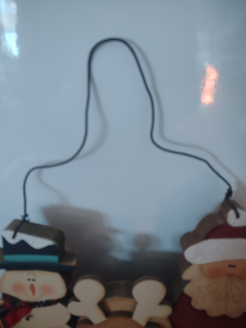 Wooden Christmas Wall Sign Snowman Reindeer Santa We Still Believe (Lot 4563)