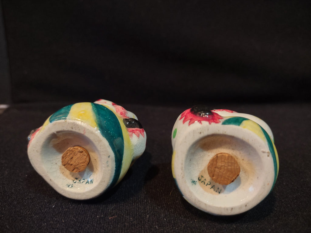 Vintage Japan Ceramic Salt and Pepper Shaker Clowns (lot 5373)