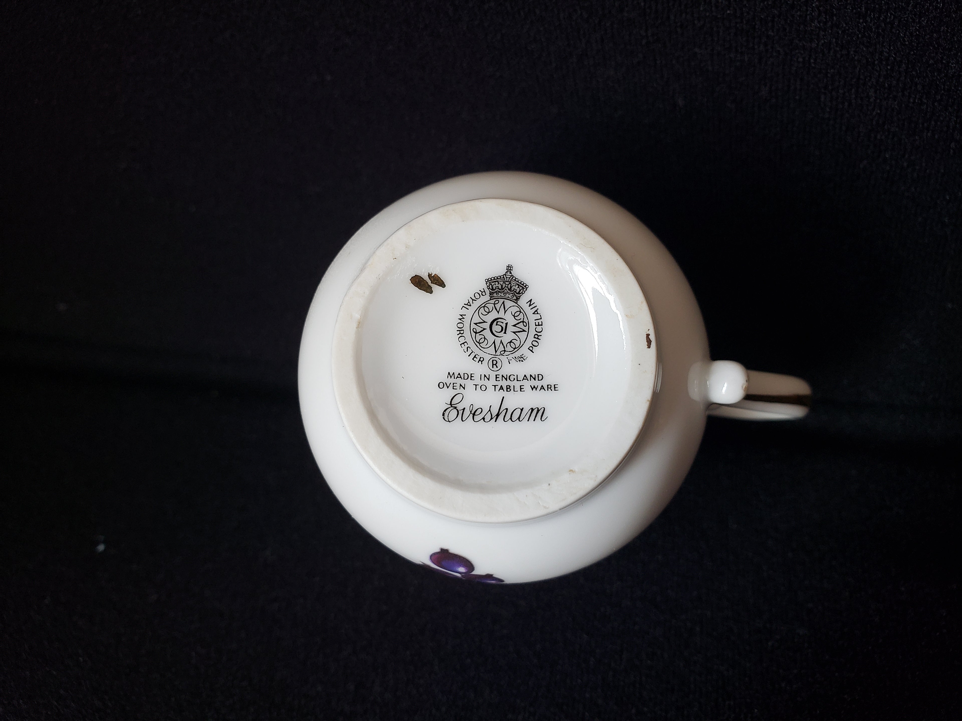 Vintage Royal Worcester Evesham Demitasse Tea Cup ONLY (lot 2062)