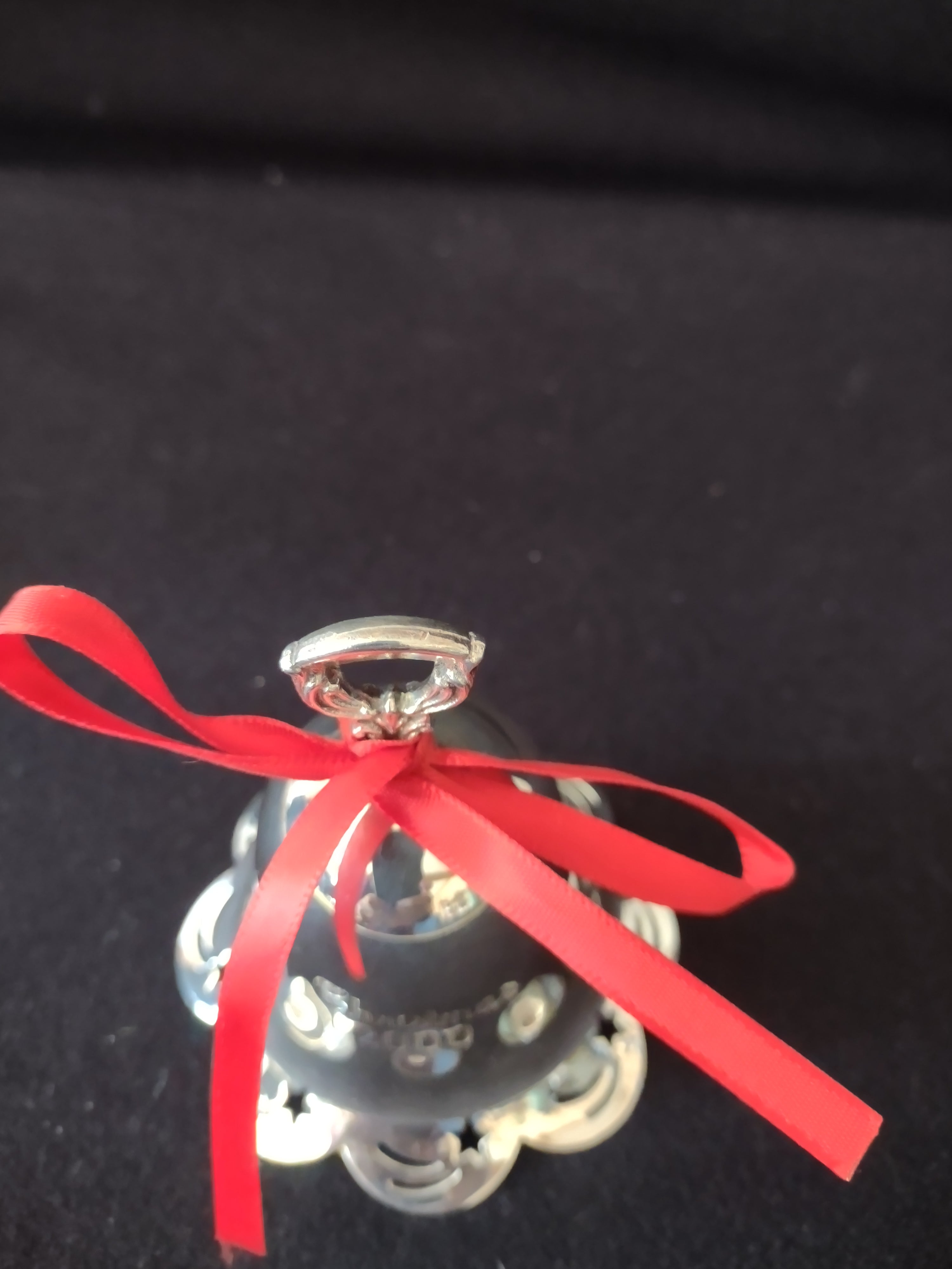 Vintage 2000 Towle Silver Plated Engraved Christmas Bell (Lot 4133)
