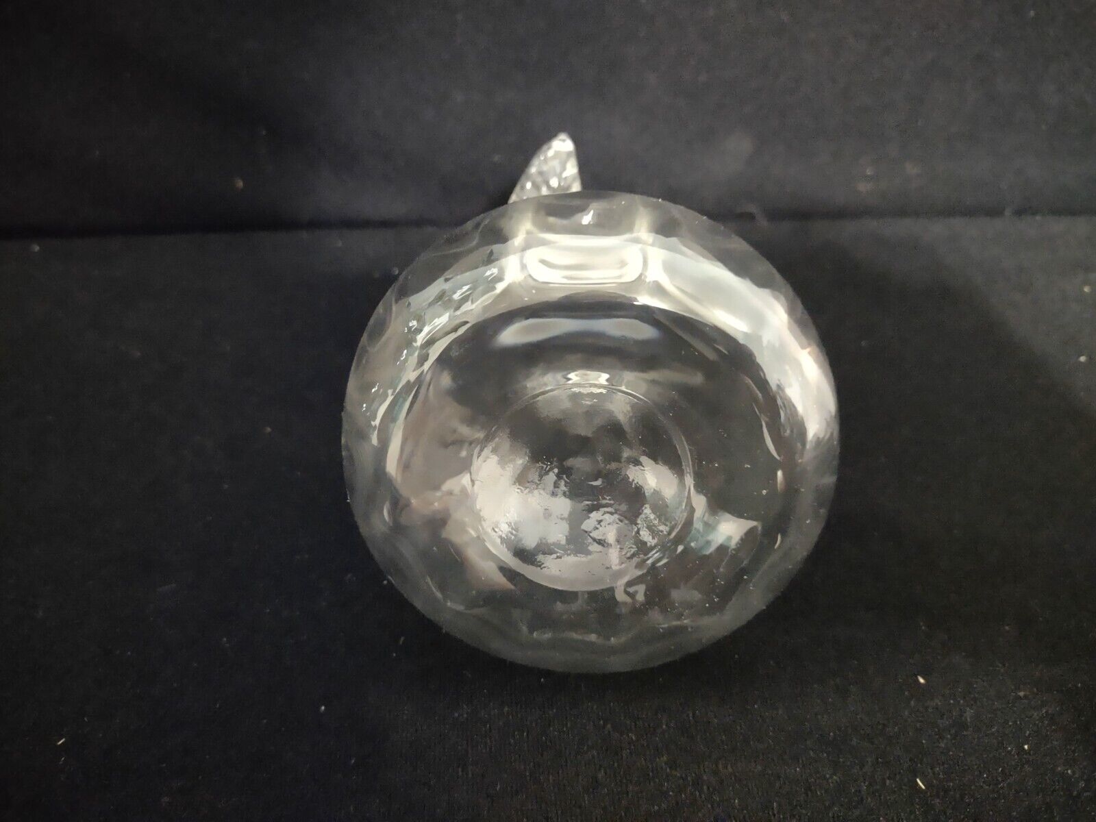 Clear Glass Art Pear Decoration