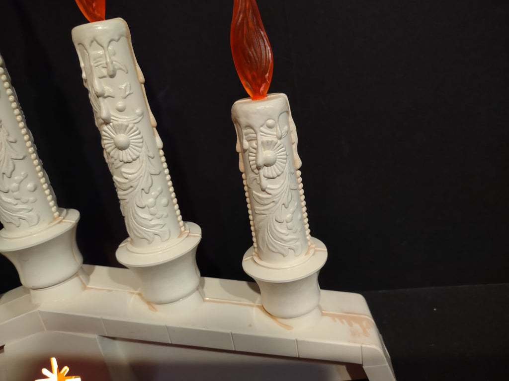 Vintage 1971Christmas Candelabra Electric Drip Candle Flat Flame (lot 4639)