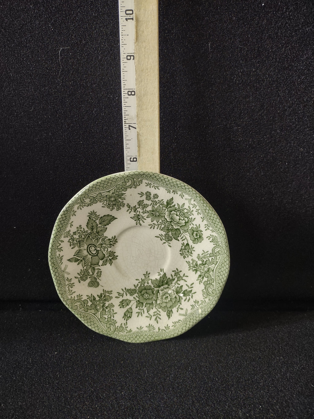 Vintage Enoch Wedgwood Tunstall Saucer Kent Green White (Lot 5662)