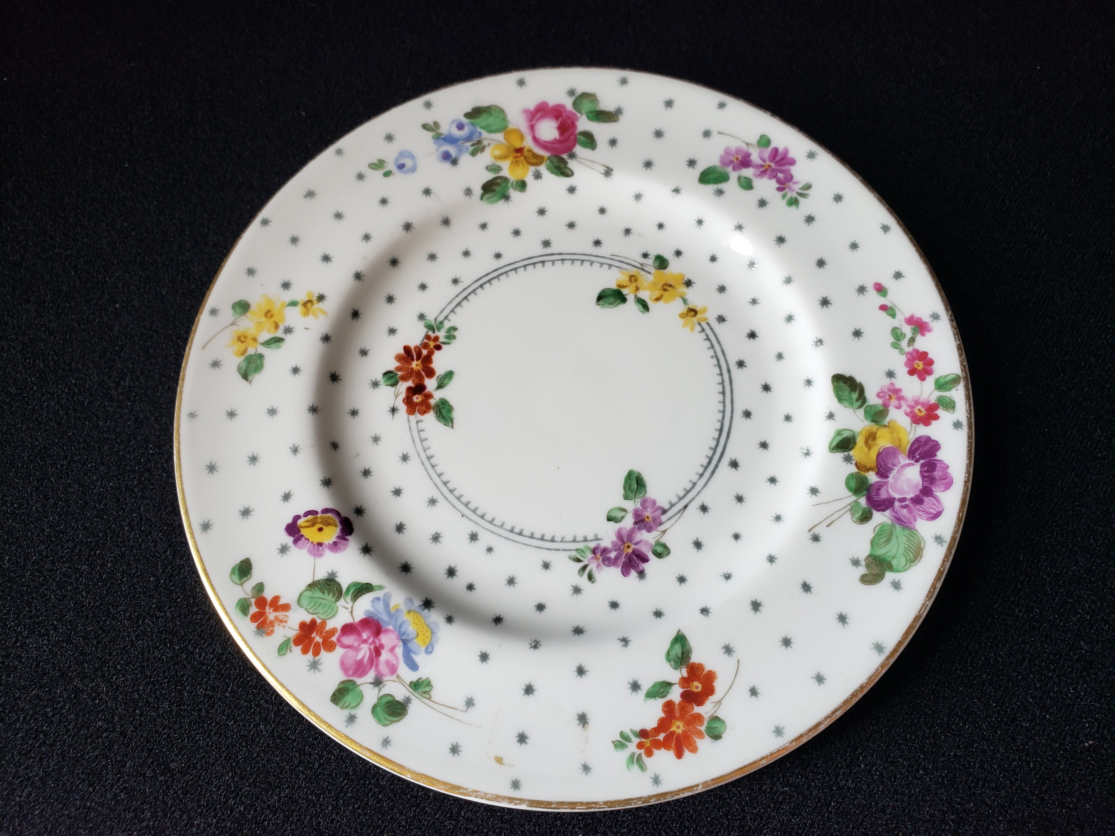 Vintage Royal Worcester Astral Stars Bread or Dessert Plate 6" (lot 2083)