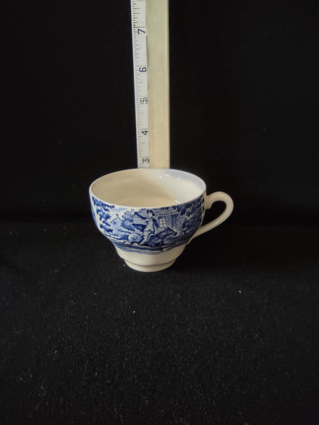Vintage Staffordshire Teacup Ironstone Liberty Blue Paul Revere (Lot 5573)