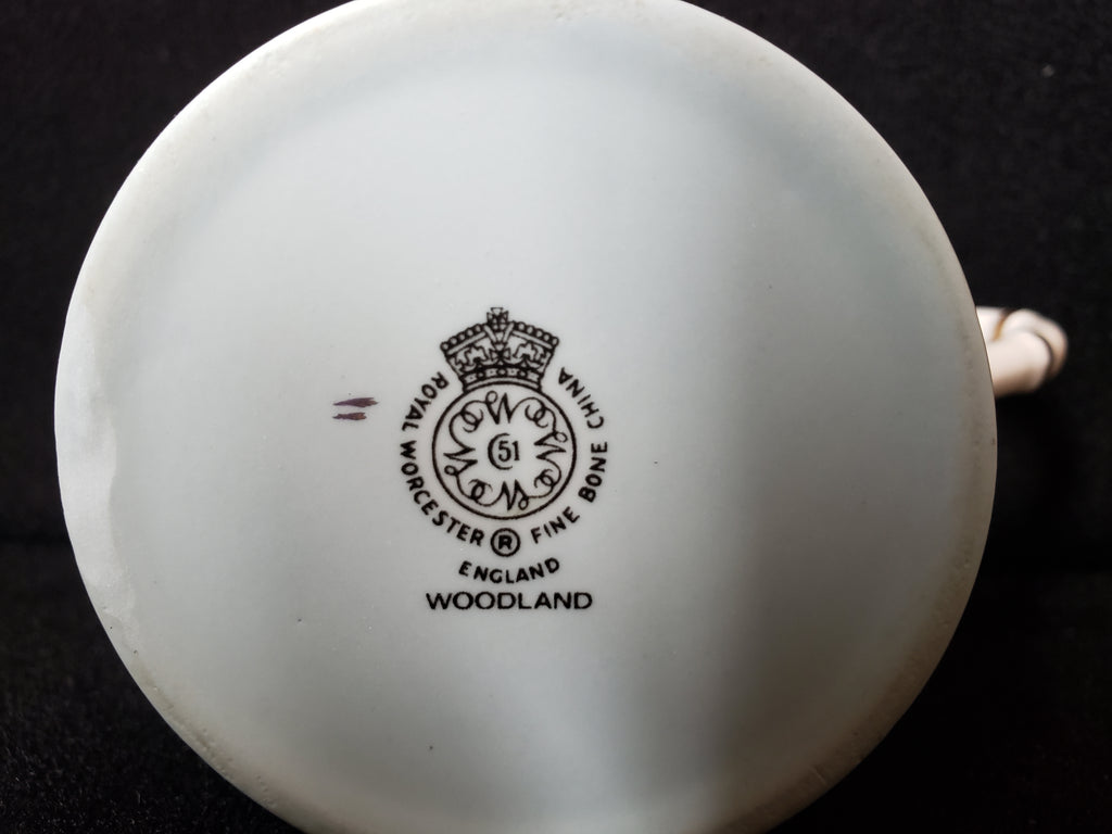 Vintage Royal Worcester Woodland Demitasse Cup ONLY (lot 2097)