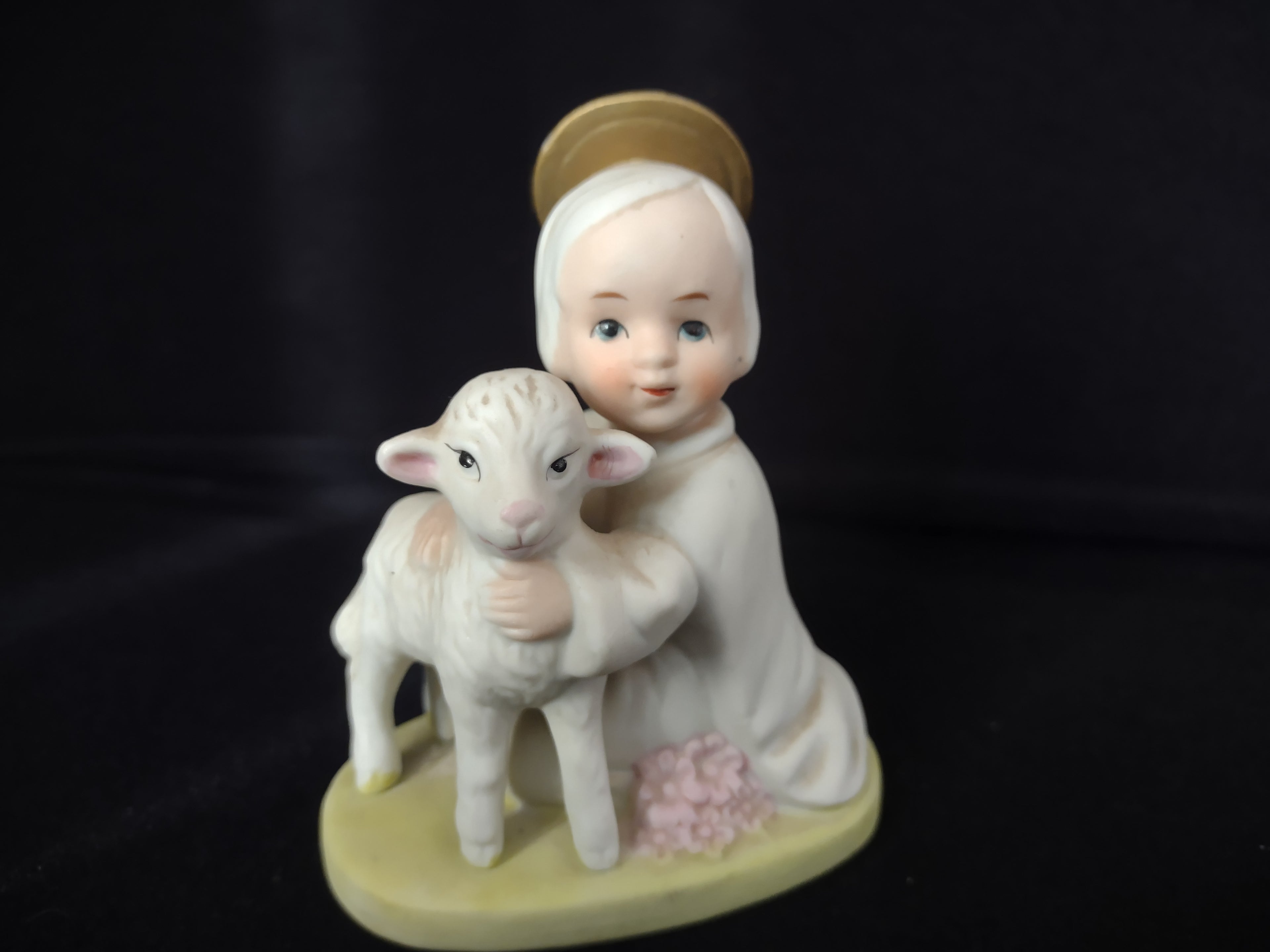 Vintage Homco Home Interiors Holy Child with Lamb Shepherd (lot 2436)