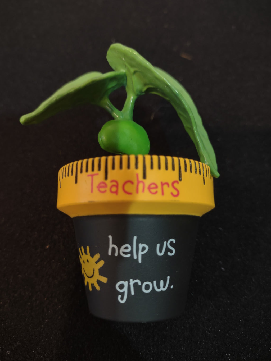 Hallmark Christmas Ornaments Teachers Flower Pot Plant Mini Margarita (Lot 4115)