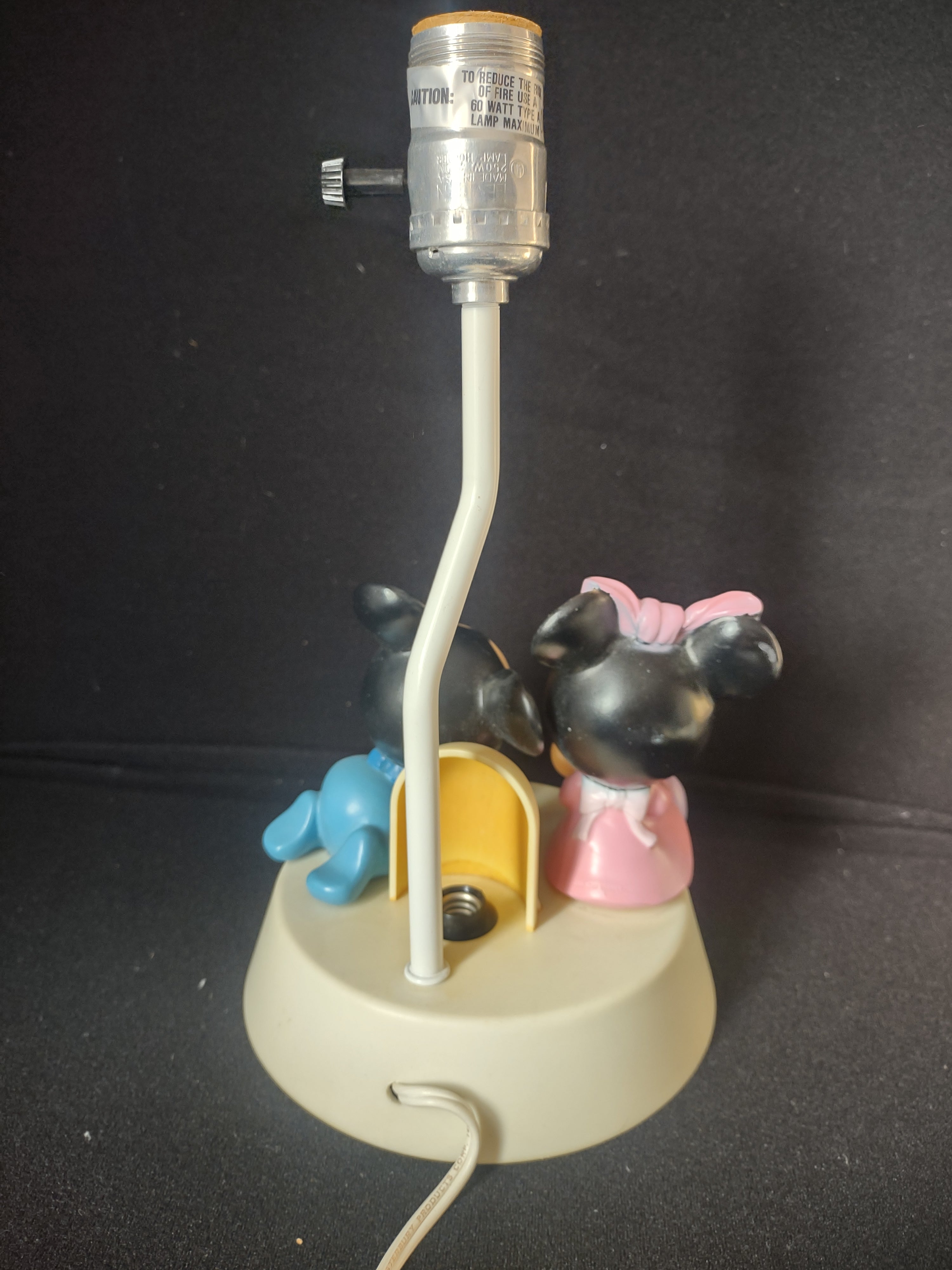 Disney Minnie Mouse Nursery Lamp with Night Light (lot 2493c)