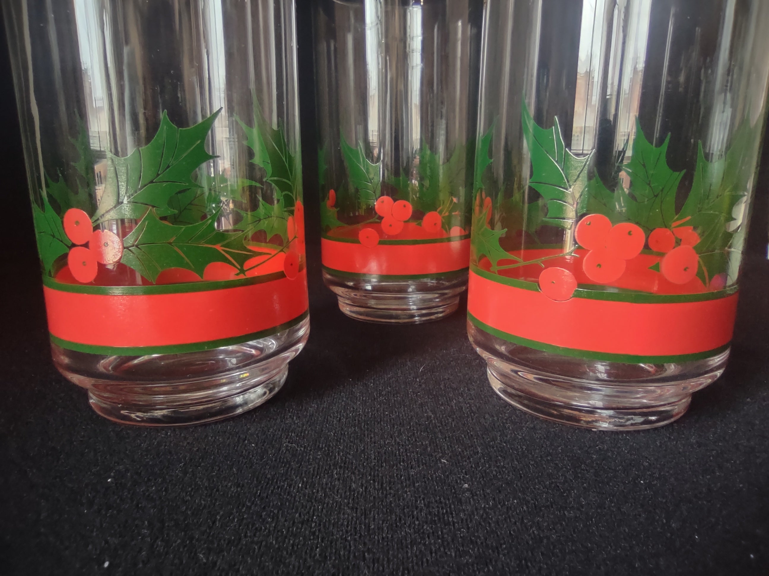 Vintage Set of 3 Libbey Water Dinner Glass (lot 2290)
