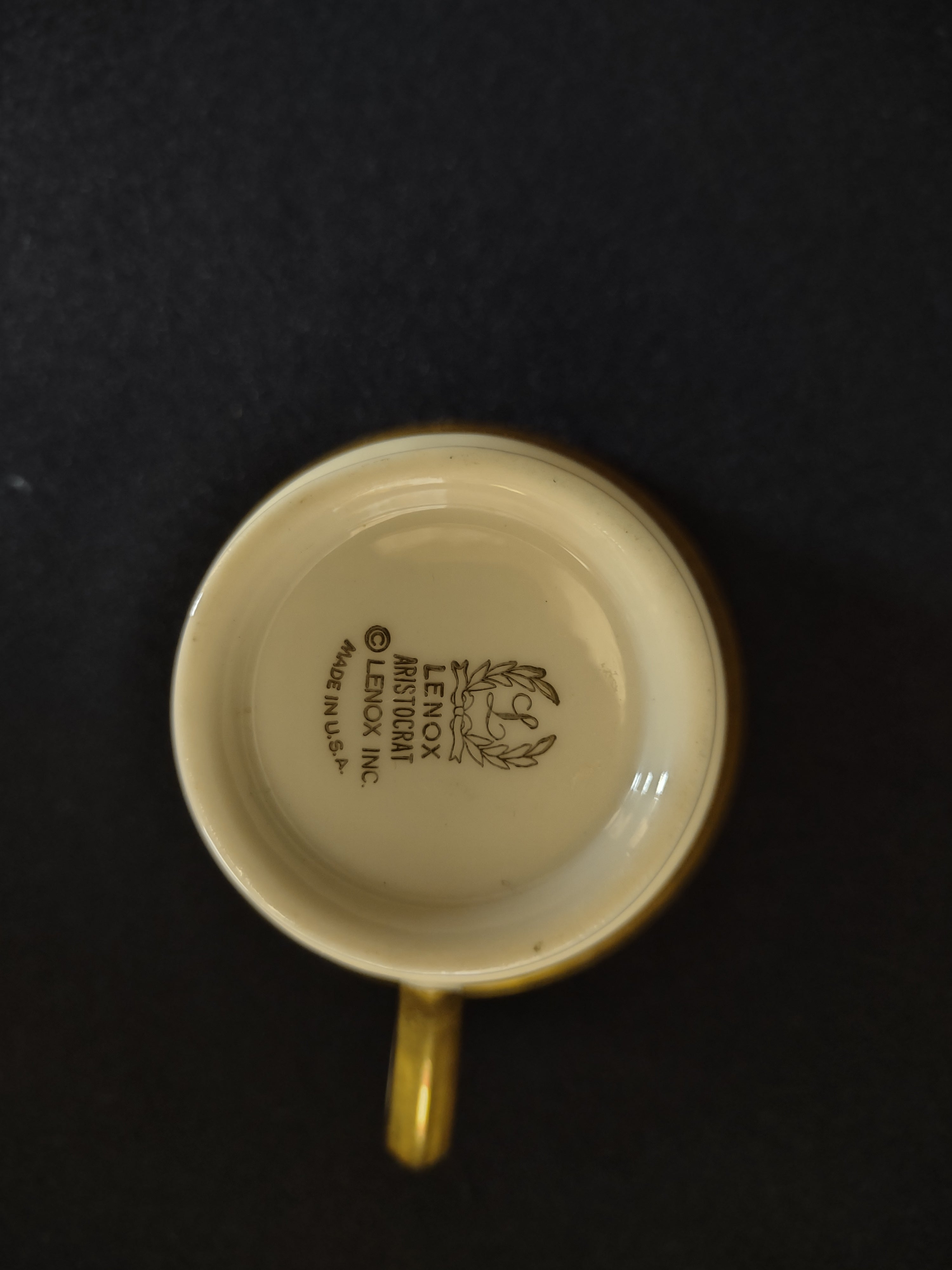Vintage Lenox Aristocrat Tea Cup ONLY (lot 1885)