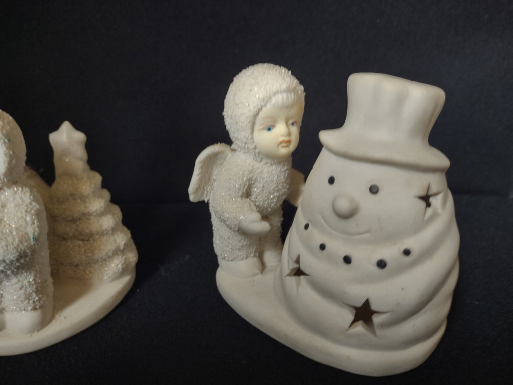 Lot of 3 Snowbabies Candle Holder (lot 1580)