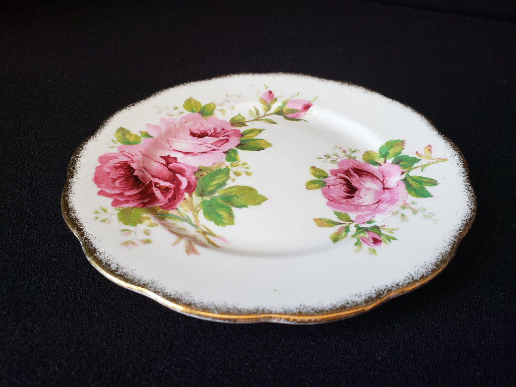 Vintage Royal Albert American Beauty Dessert or Bread Plate 6-1/4" (lot 2047)