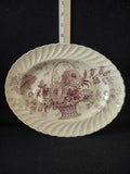 Vintage Royal Staffordshire Serving Platter Charlotte Floral Basket (Lot 5676)