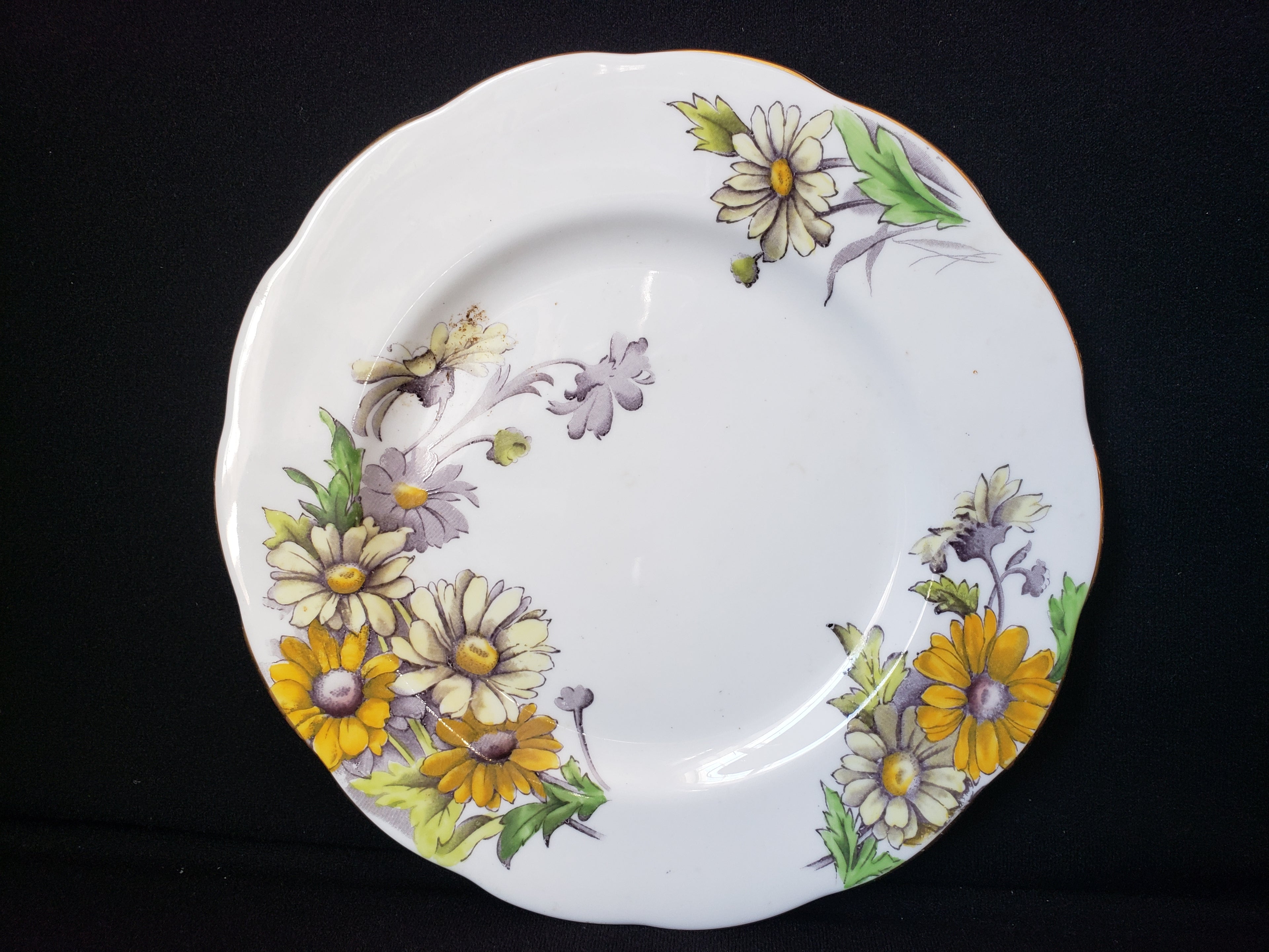 Vintage Royal Albert Daisy Dessert or Salad 8" Plate Flower of the Month (lot 2041)