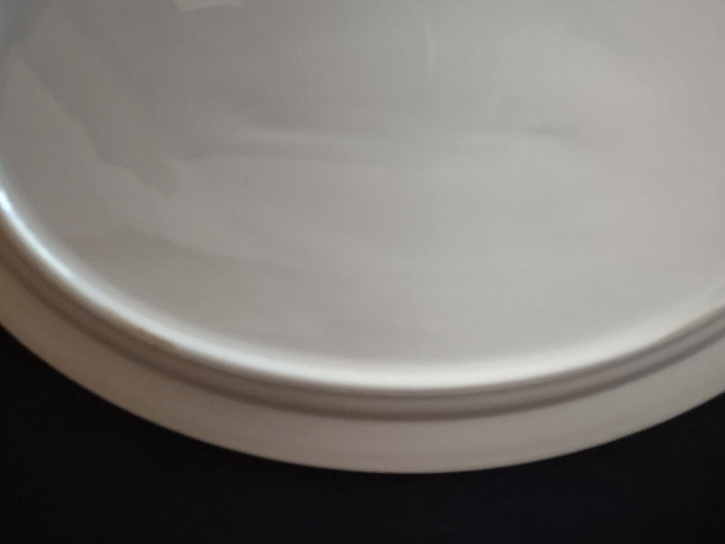 Plain White Oval Serving Platter 14" x 10-1/2" NO BACKSTAMP (lot 414)