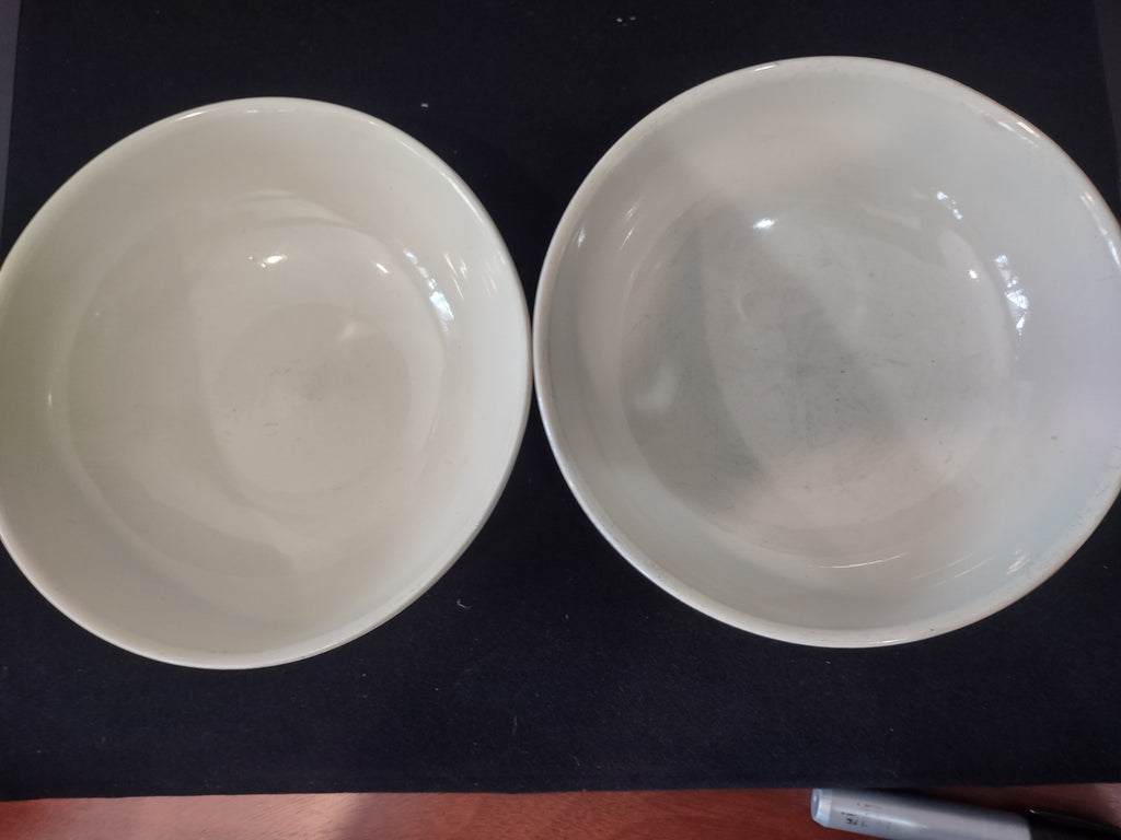 Vintage Halls Superior Autumn Jewel Tea Leaf Serving Bowls X 2 (lot 2891)