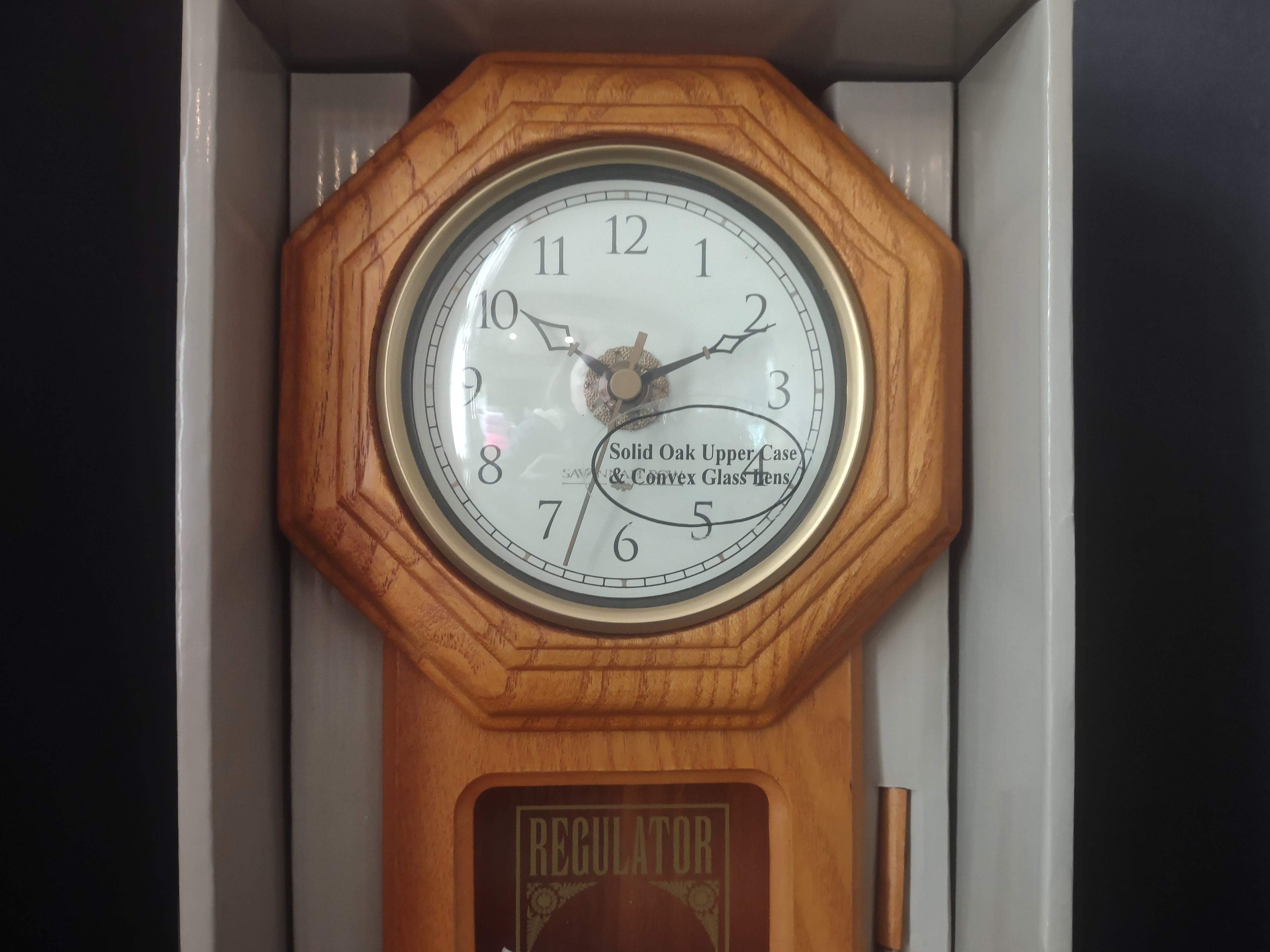 Sonoma Savannah Row Collection Chateau Wall Oak Clock (lot 2417)