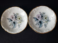 Vintage Royal Worcester Set 2 Coaster Small Dish Gold Trim 4"(lot 2070)