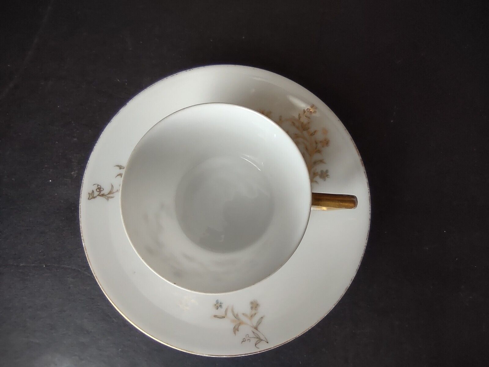 Vintage Demitasse Cup AK Limoges France Flower (lot 523)
