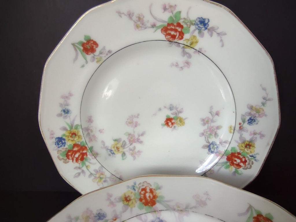 Haviland Limoges White Jewel 6 x Luncheon Salad Plate 8-1/2" Floral (801)