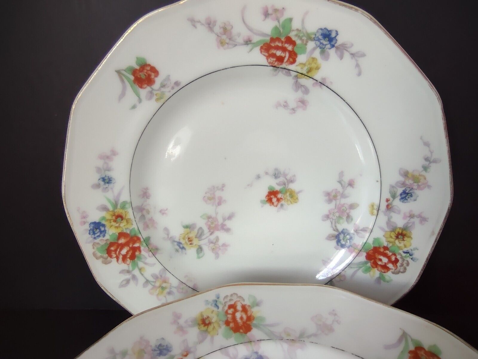 Haviland Limoges White Jewel 6 x Luncheon Salad Plate 8-1/2" Floral (801)