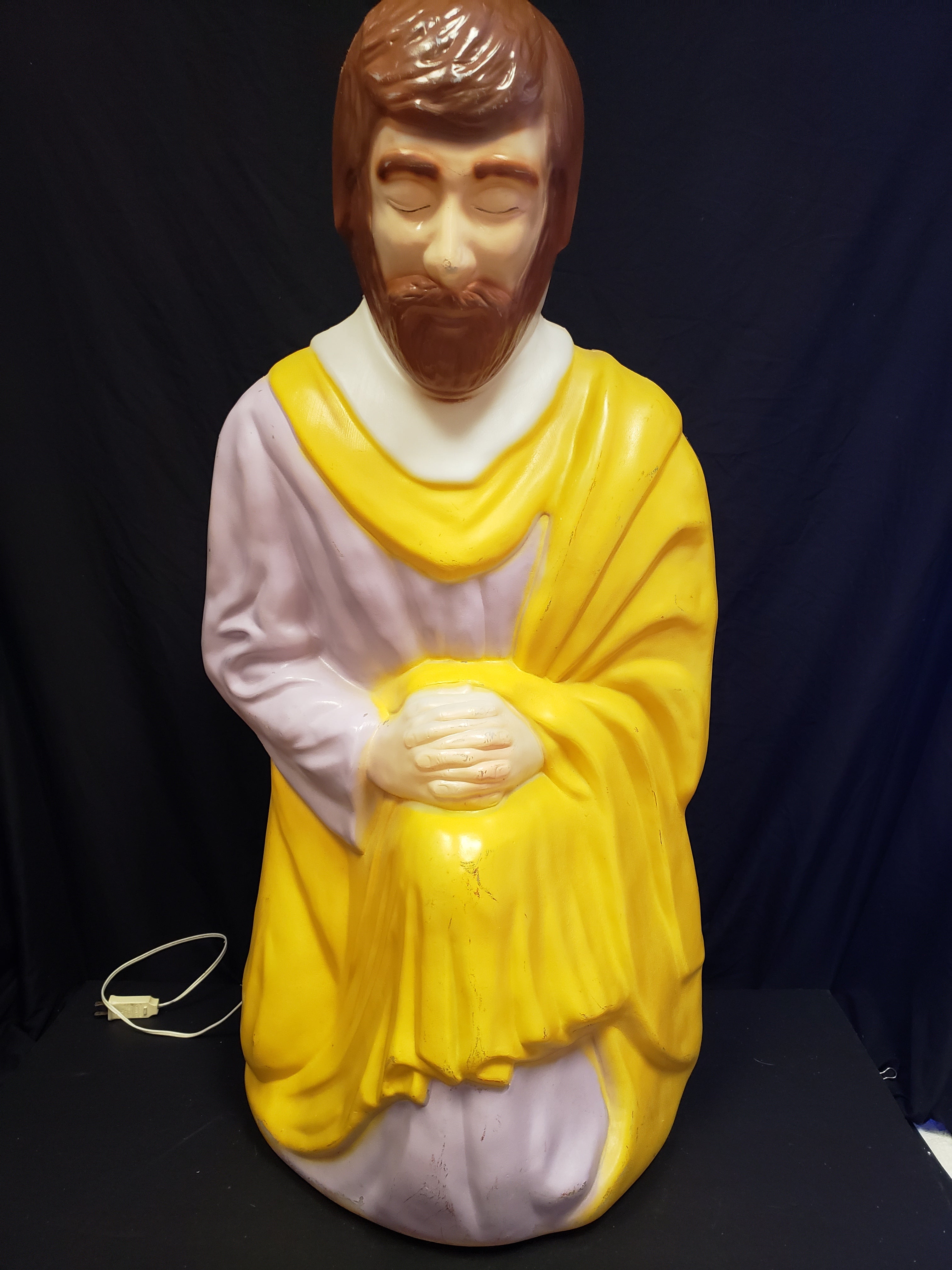 Vintage Christmas Nativity Large Joseph Blow Mold XL Rare 40" (lot 2254)