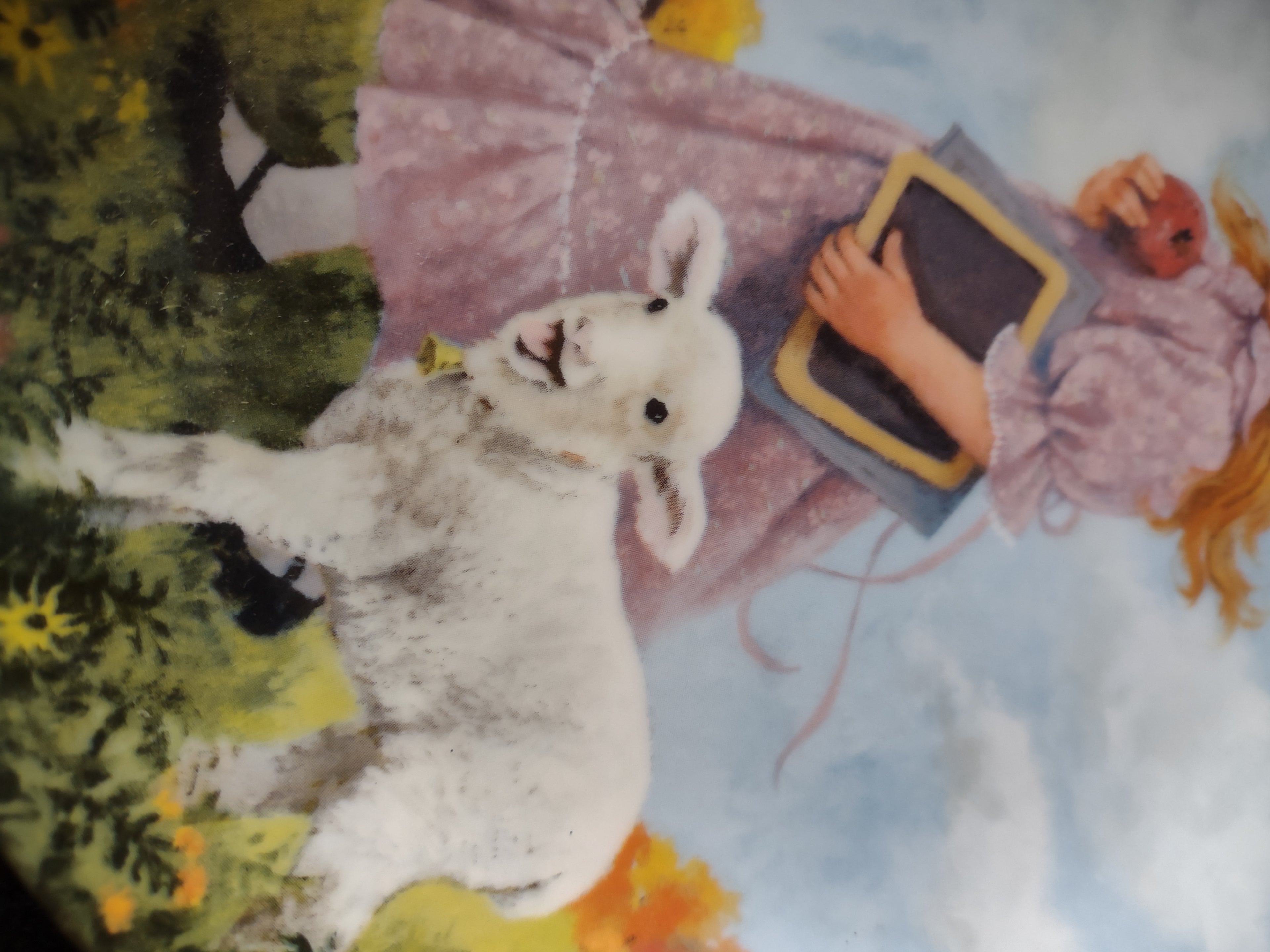 Vintage Mother Goose Collector Plate 7th Issue Mary Had A Little Lamb (Lot 5118