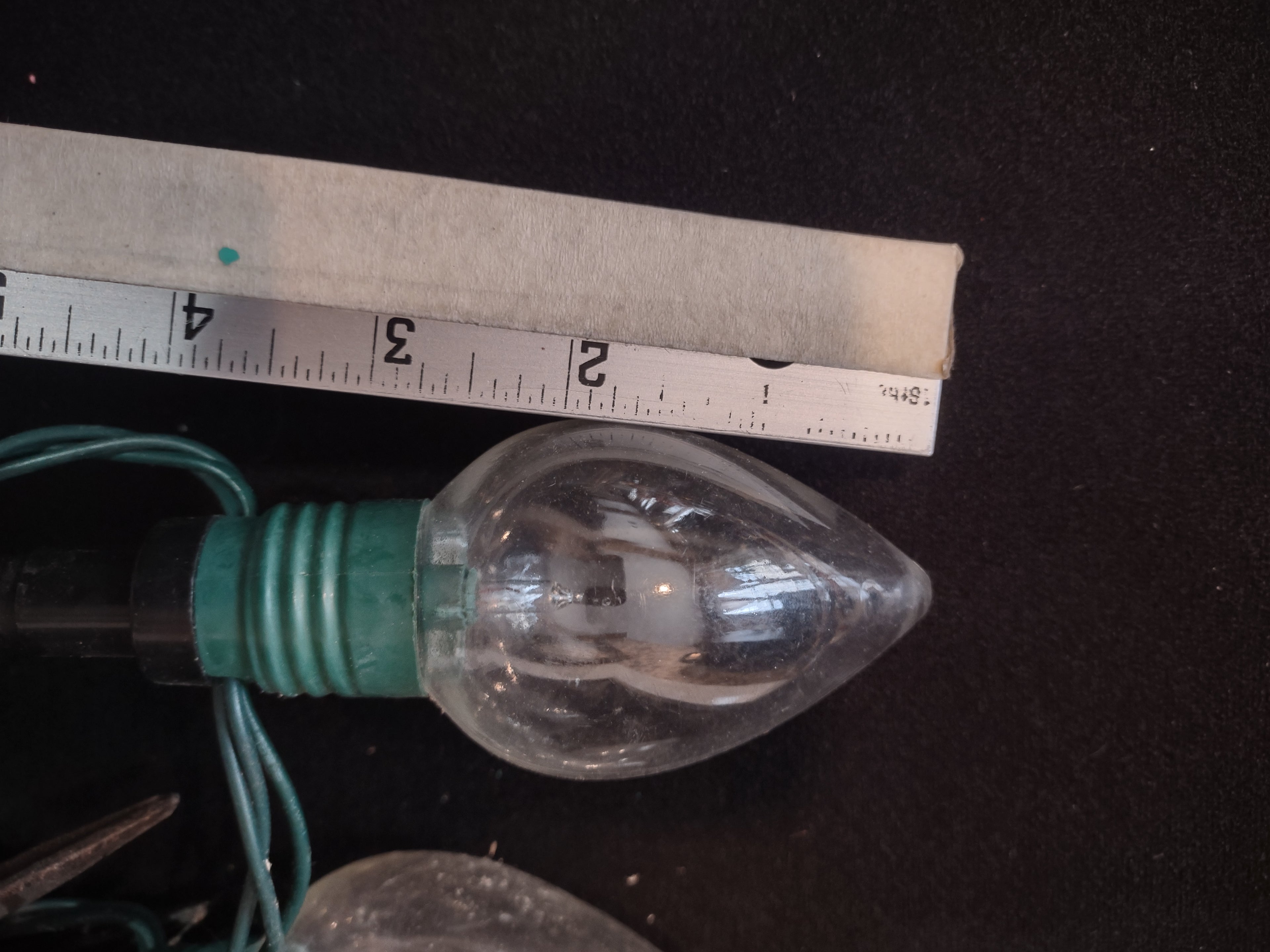 Christmas Pathway String Stake Lights 7 Ft 10 Lights Large Clear Bulb (lot 3286