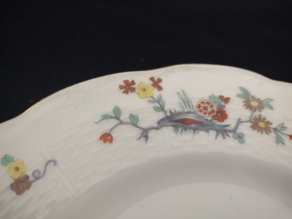 6 x Haviland Limoges France Gold Trim Pheasant 8-1/2" Luncheon Plate (lot 699)
