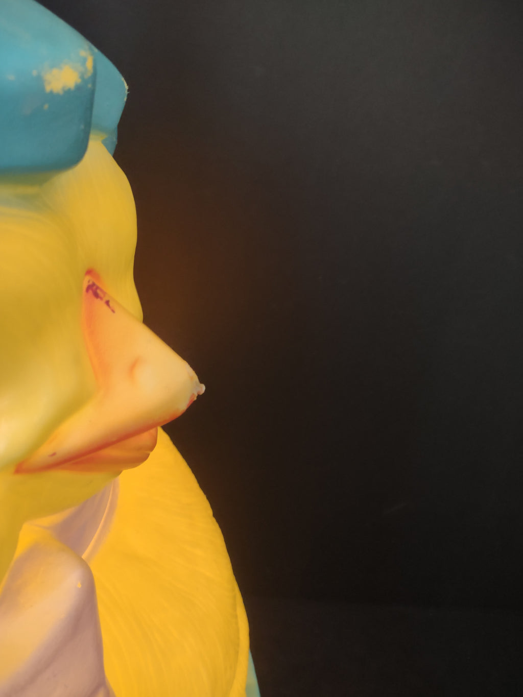 Vintage Easter Chick in Egg Lighted Blow Mold 22” Damaged Nose (lot 2542c)