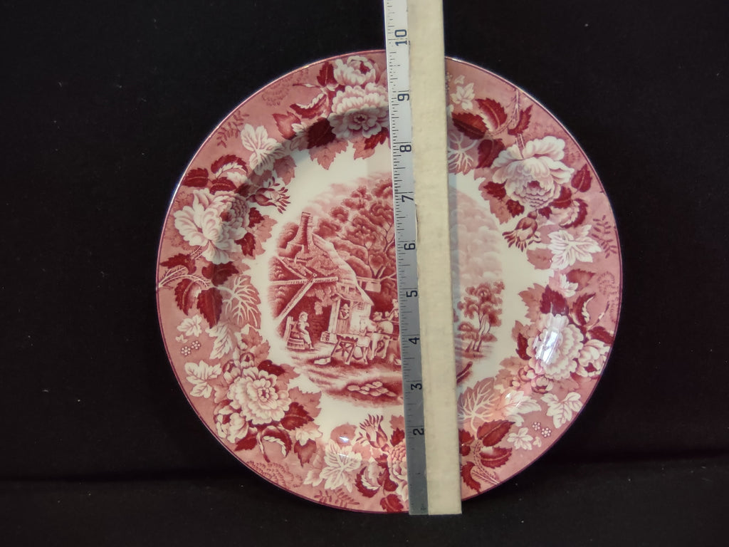 Vintage Dinner Plater Enoch English Scenery Wood Ware (lot 5686)